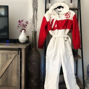 Snow suit ski suit onesie vintage
